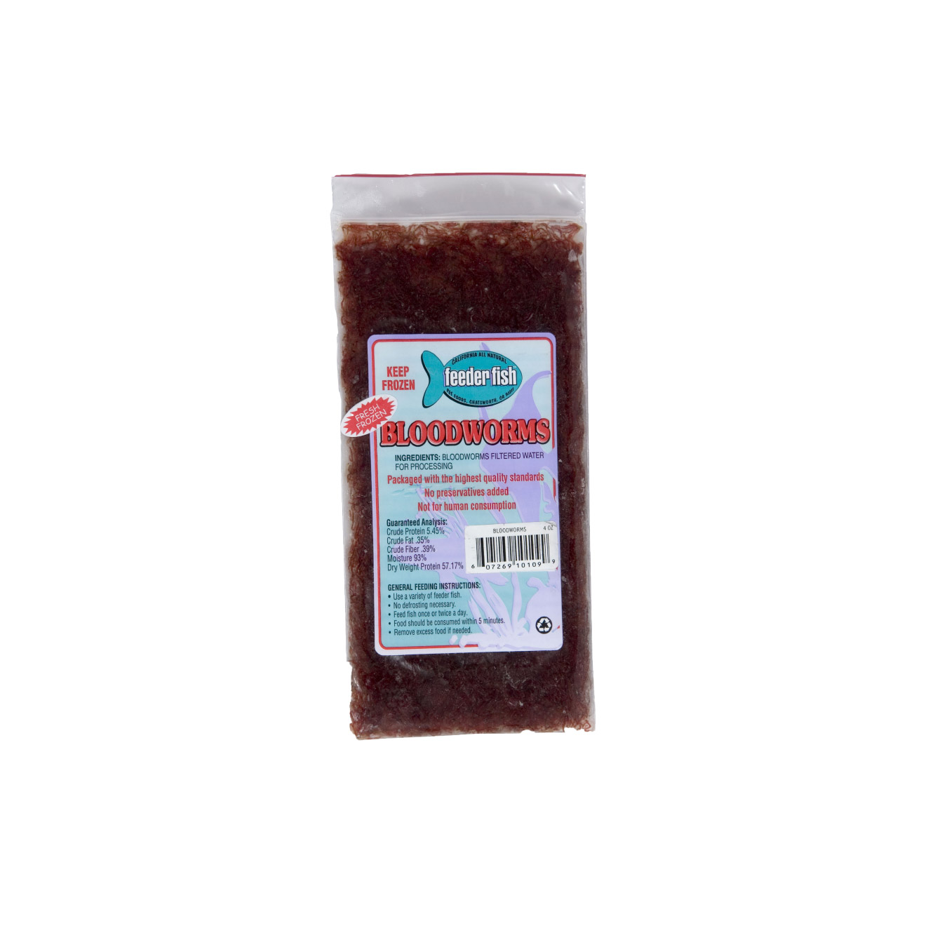 Bloodworms Flat Pack - Feeder Fish Food